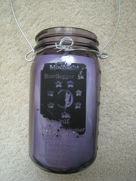 2016-05 Moonlight Bootlegger 5K 030.JPG - 2016-05 Moonlight Bootlegger 5K race in the dark. A night race using headlight.